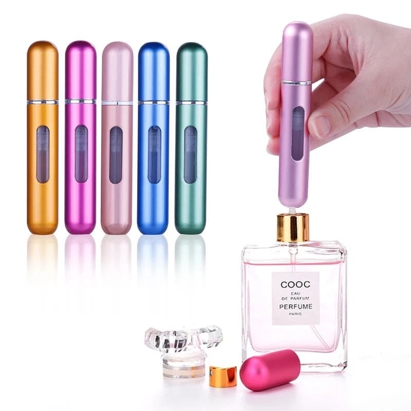 Mini Refillable Empty Perfume Bottle, Portable Atomizer Spray Bottle, Travel Perfume Bottle, Perfume Spray Scent Pump Case, Travel Perfume Bottle