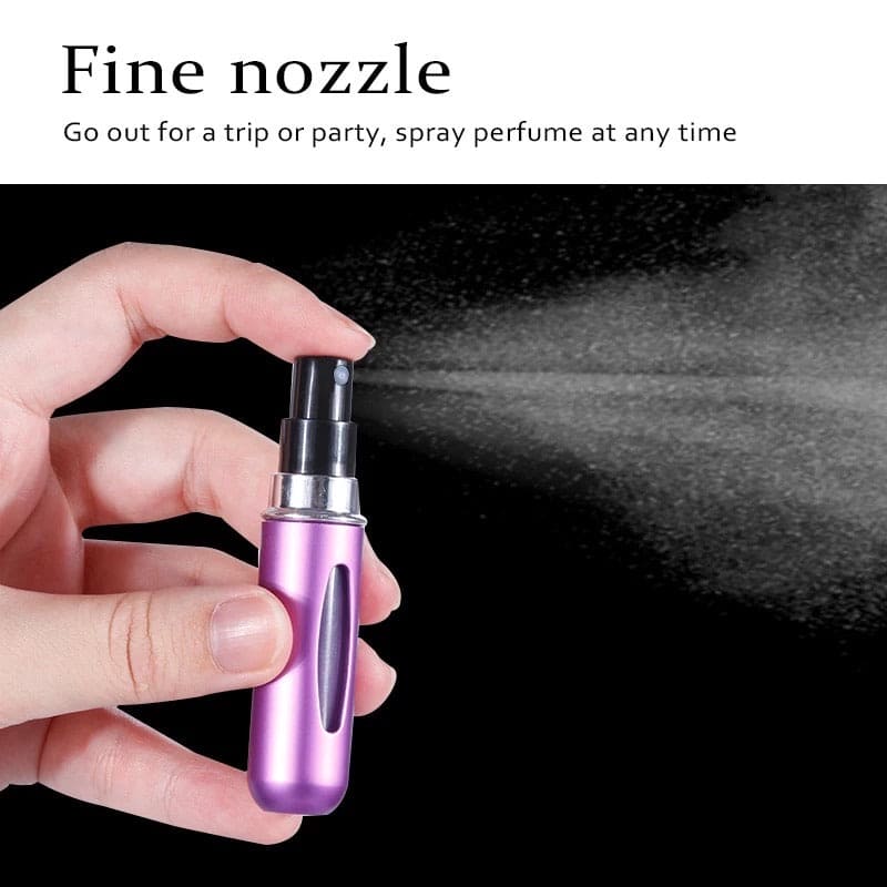 Mini Refillable Empty Perfume Bottle, Portable Atomizer Spray Bottle, Travel Perfume Bottle, Perfume Spray Scent Pump Case, Travel Perfume Bottle