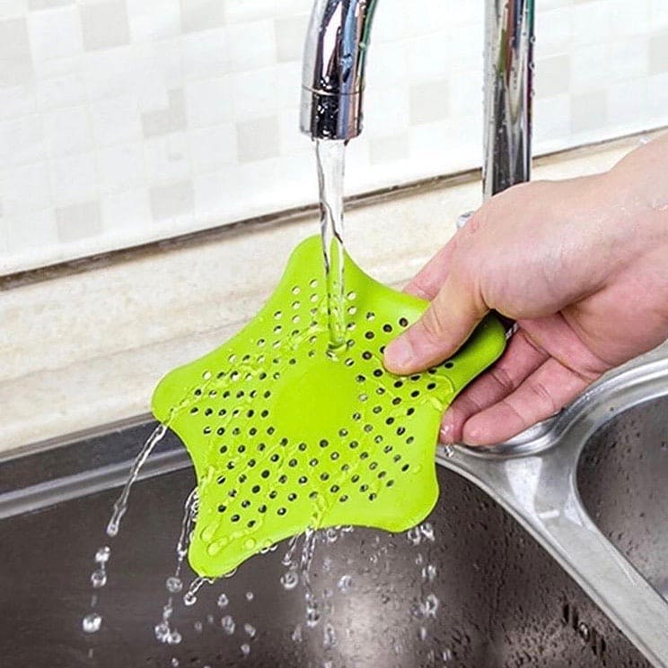 Star Shaped Drain Stopper, Bathroom Silicone Drain Filter, Bath Plug Plunger, Silicone Strainer Bathroom & Kitchen