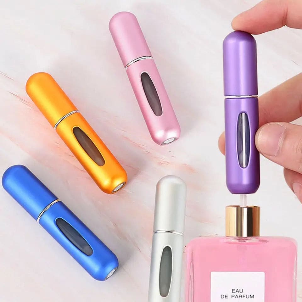 Mini Refillable Empty Perfume Bottle, Portable Atomizer Spray Bottle, Travel Perfume Bottle, Perfume Spray Scent Pump Case, Travel Perfume Bottle