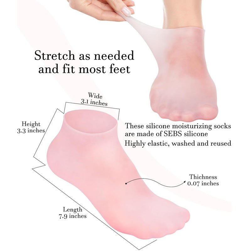 Silicone Moisturizing Gel Sock 1 Pair